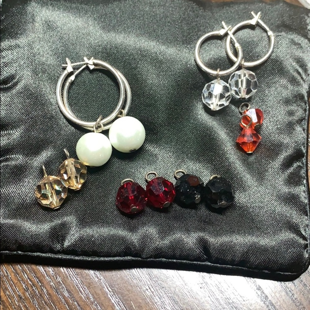 Sterling silver hoop earrings